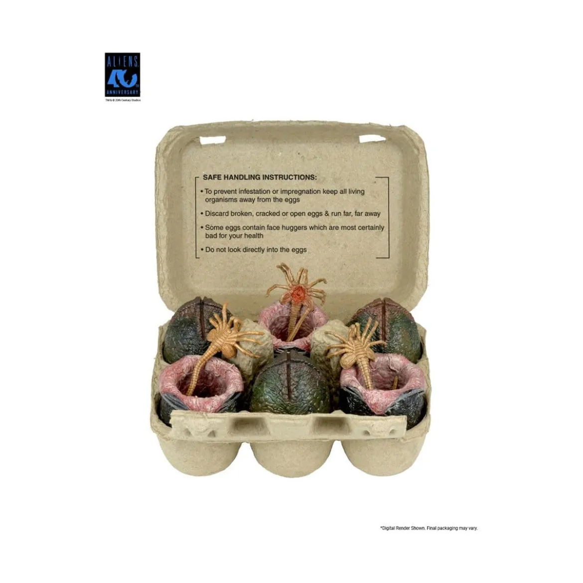 Neca Aliens - Carton of Alien Eggs (40th Anniversary) - 6 pack accessory pack