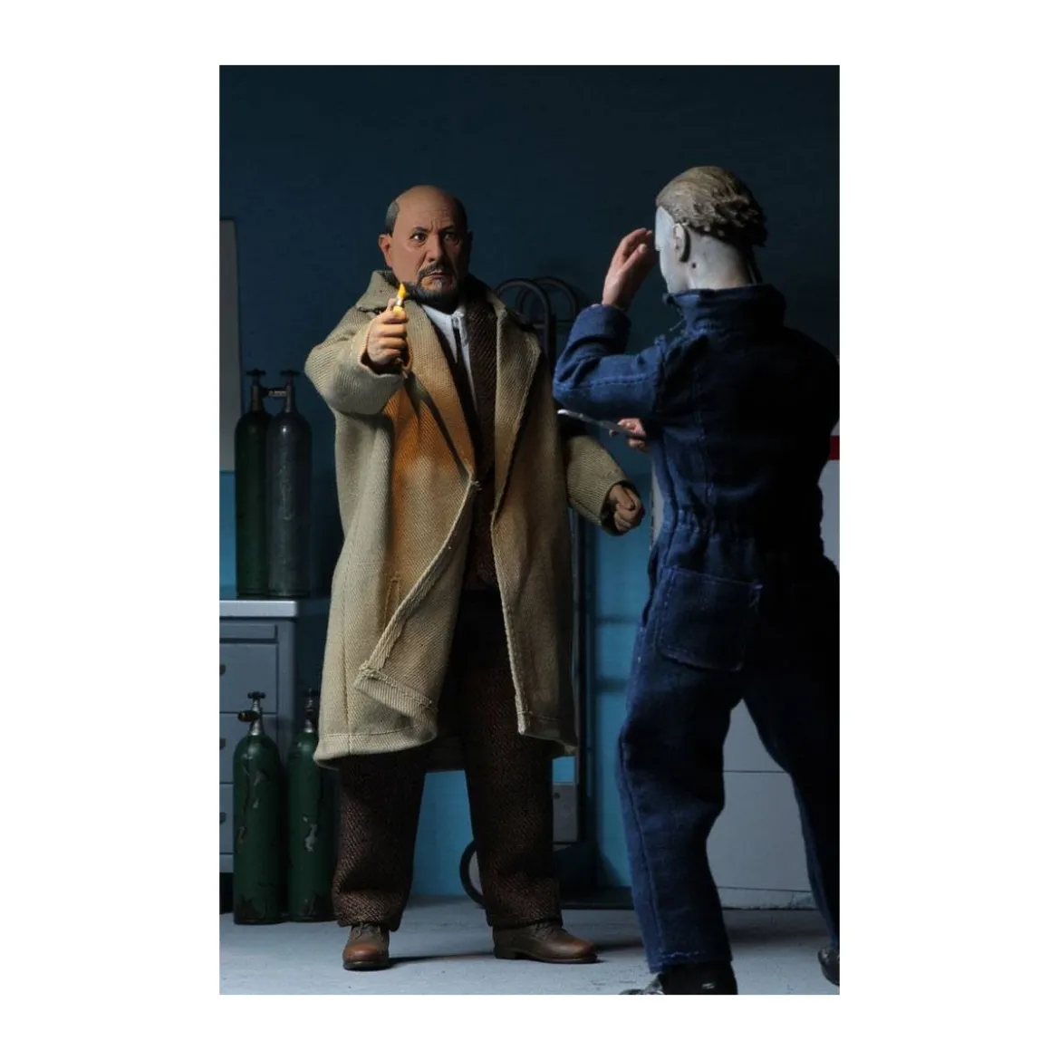 NECA - Halloween 2 - Doctor Loomis & Laurie Strode - Retro Cloth - 20cm