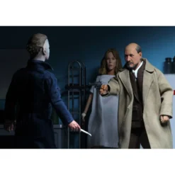 NECA - Halloween 2 - Doctor Loomis & Laurie Strode - Retro Cloth - 20cm