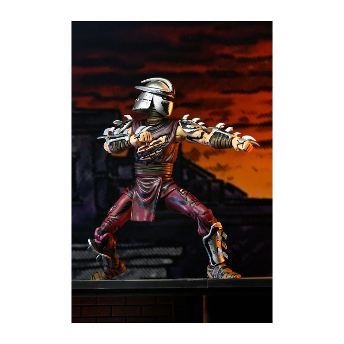 NECA - Mirage Comics - BATTLE DAMAGED SHREDDER (Classic Colors) - TMNT - Teenage Mutant Ninja Turtles
