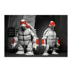 NECA - Mirage Comics - Black and White First Turtles - TMNT - Teenage Mutant Ninja Turtles