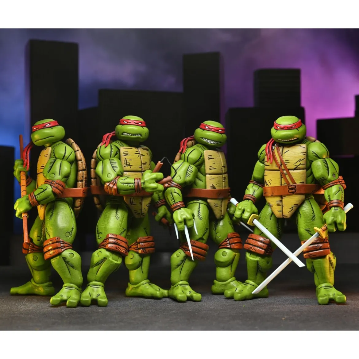 NECA - Mirage Comics - LEONARDO, RAPHAEL, MICHELANGELO & DONATELLO SET - TMNT