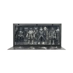 NECA - Pack 4 figurines Turtles Black & White - Universal Monsters x TMNT