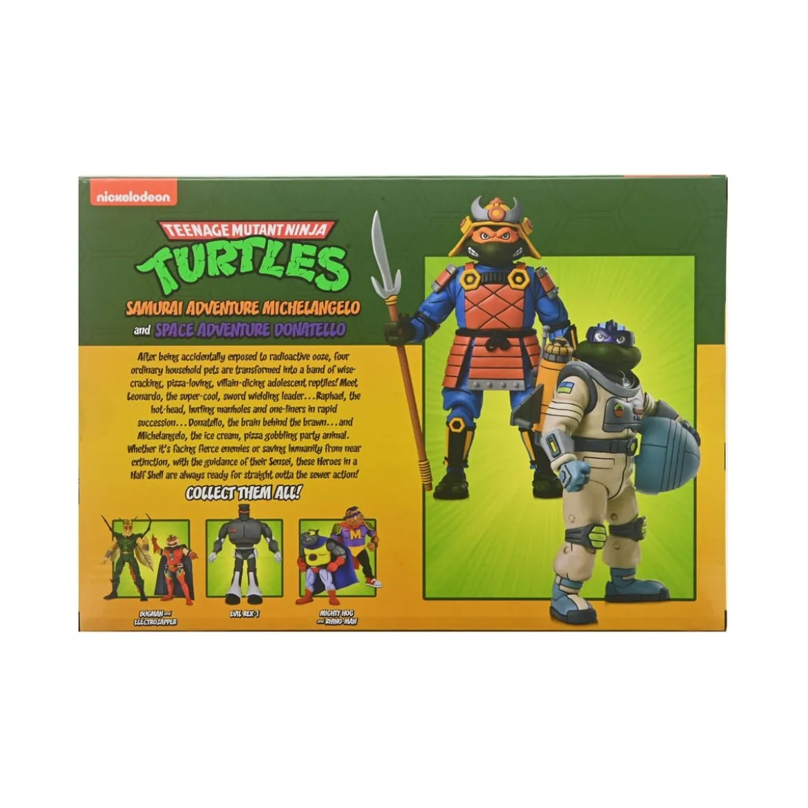 NECA - Space Adventure Donatello & Samurai Adventure Michelangelo - TMNT Cartoon