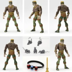 Neca - TMNT - Les Tortues Ninja - Pack 2 figurines Rat King & Vernon