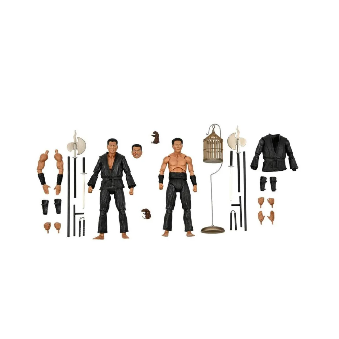 Neca - TMNT - Pack 2 figurines Les Tortues ninja - Shadow Warriors SAKI & HAMATO YOSHI - TMNT The Movie