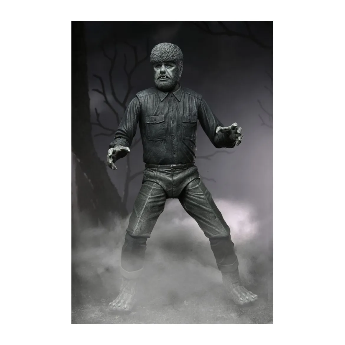 NECA - Ultimate The Wolf Man Black & White Version - Universal Monsters
