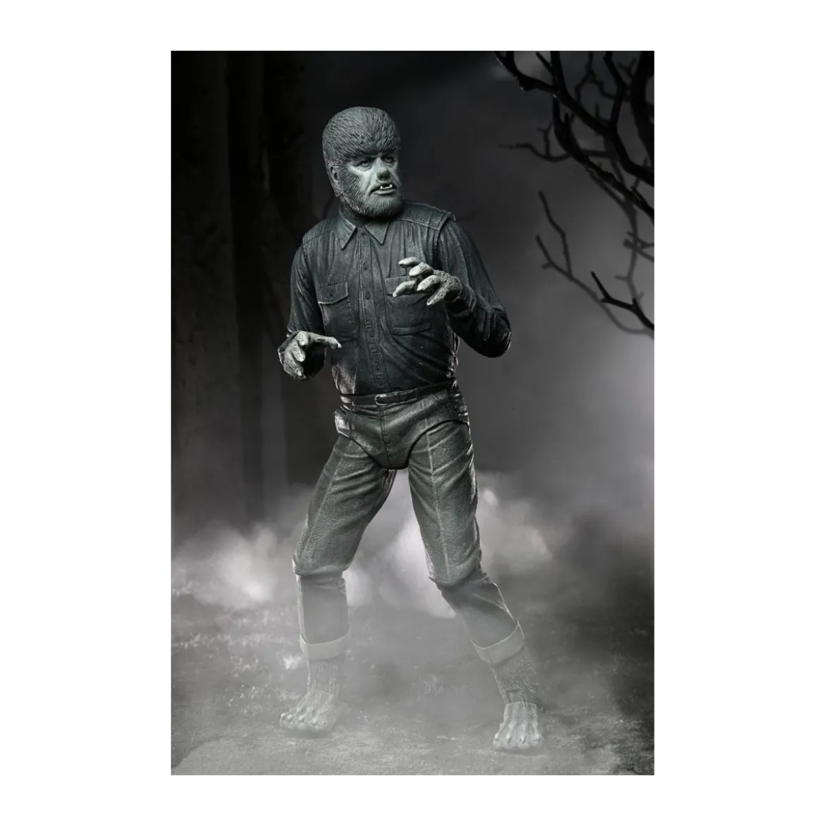 NECA - Ultimate The Wolf Man Black & White Version - Universal Monsters