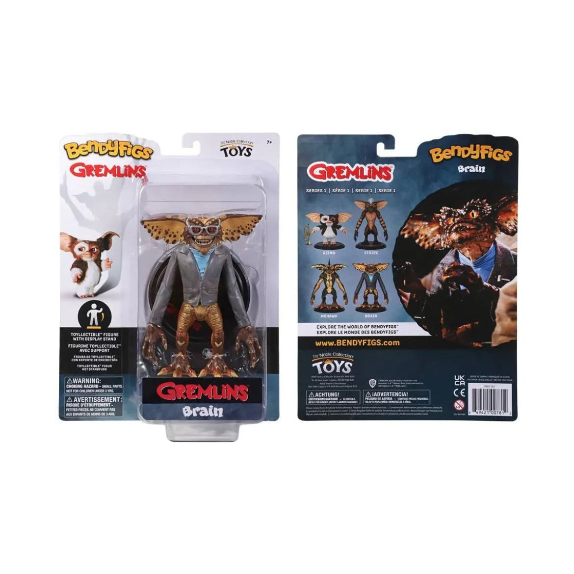 Noble Collection Bendyfigs - BRAIN - Gremlins
