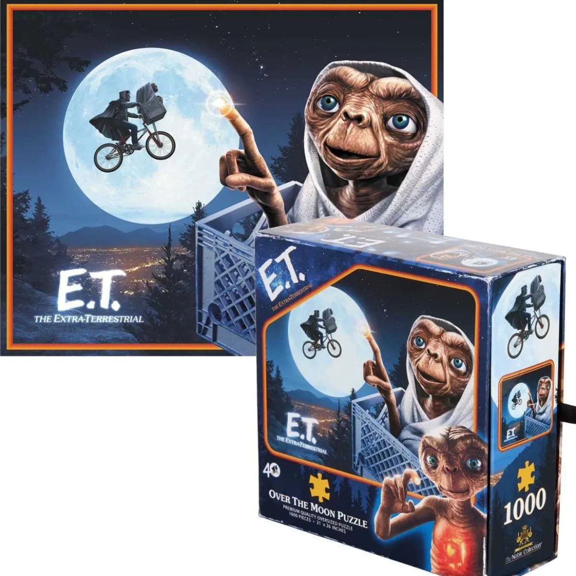 Noble Collection - Puzzle E.T. L'Extra-terrestre - Over the Moon 1000 pcs