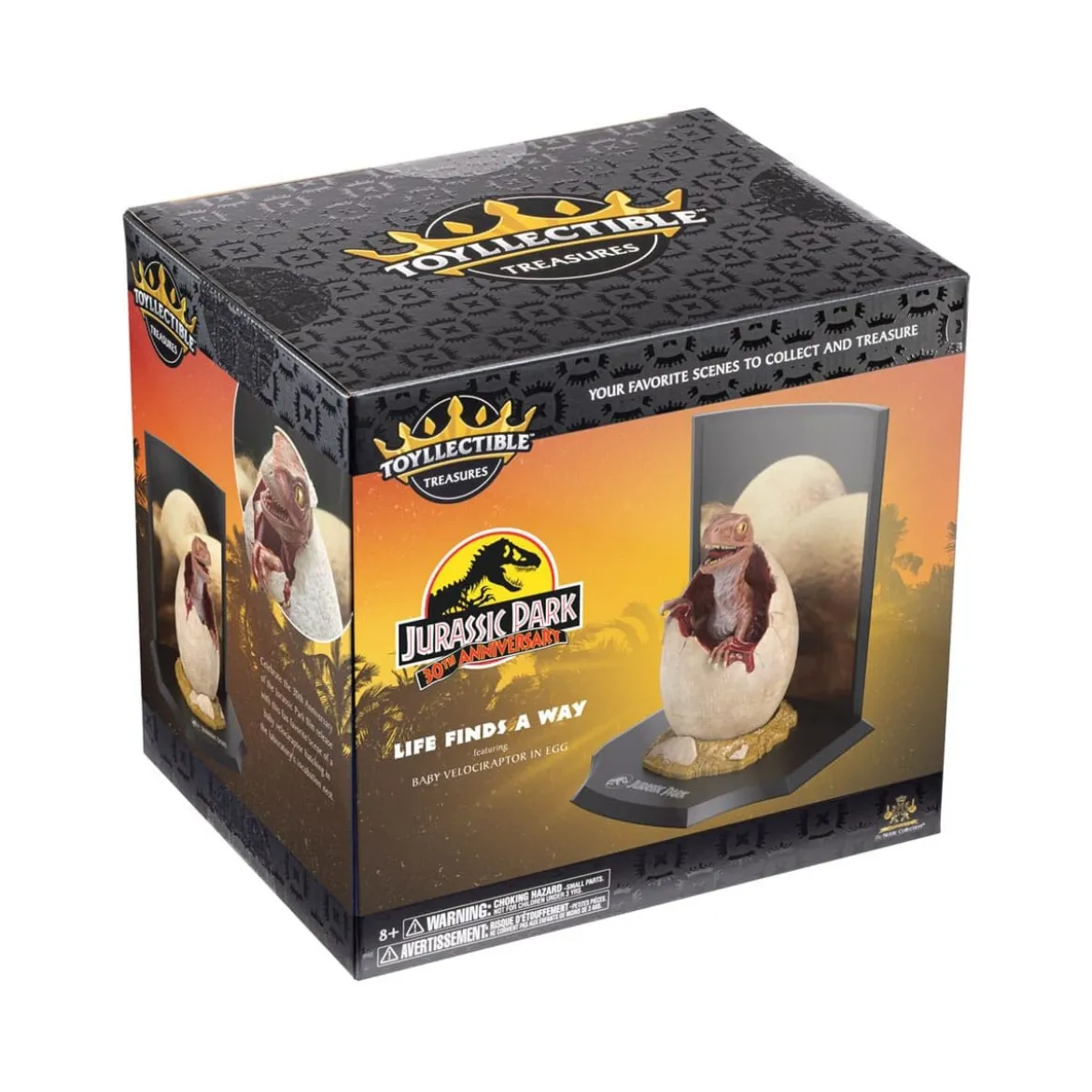 Noble Collection Toyllectible Treasure - Raptor Egg "Life Finds A Way" - Jurassic Park