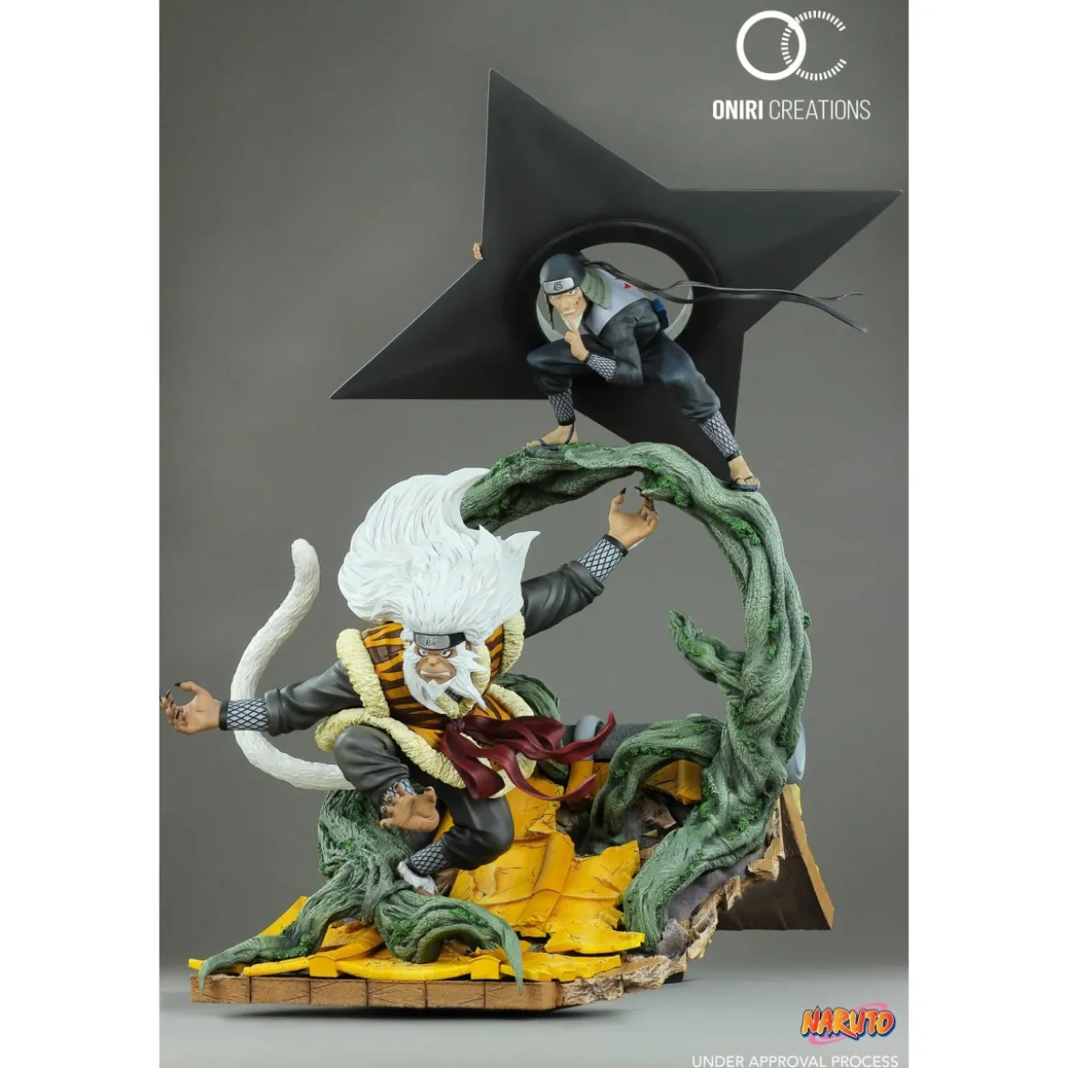 Oniri Creations - Naruto - Hiruzen Sarutobi & Enma - Sandaime Hokage – The Last Fight