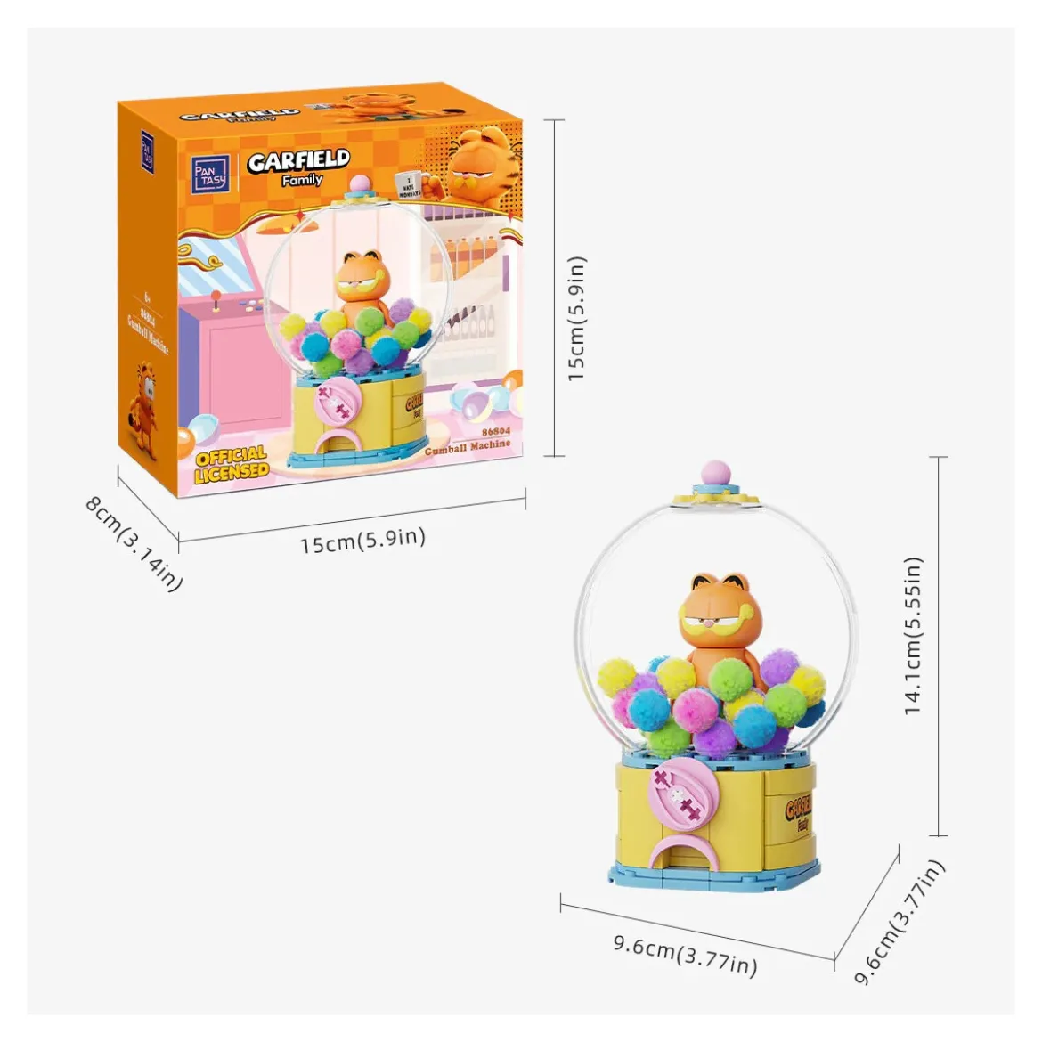 Pantasy - Garfield Crystal Ball Series - Gumball Machine (set a construire)