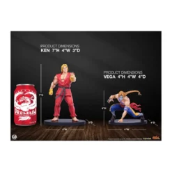 PCS - Street Fighter: Street Jam - Ken & Vega 1:10 Scale Statue Set