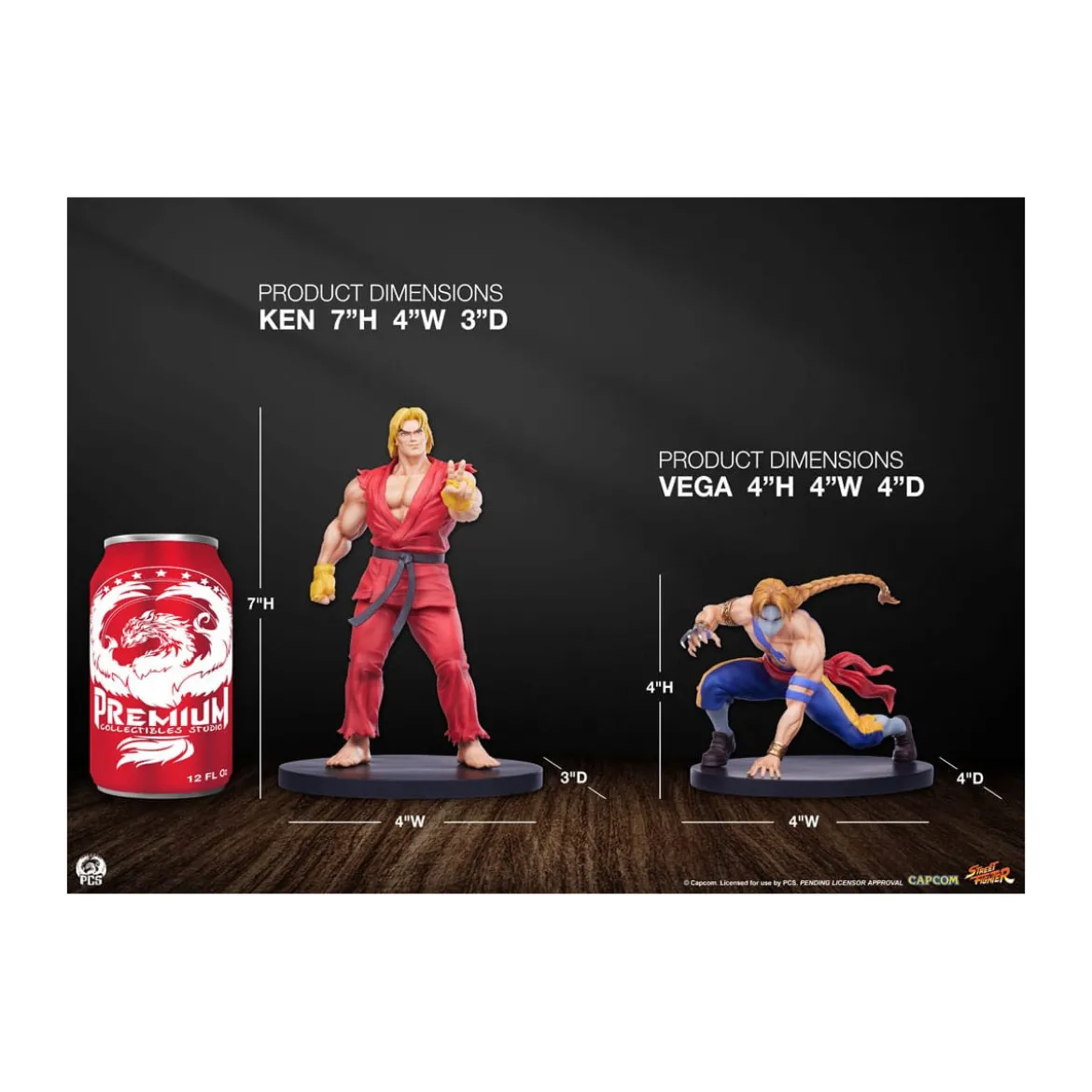 PCS - Street Fighter: Street Jam - Ken & Vega 1:10 Scale Statue Set