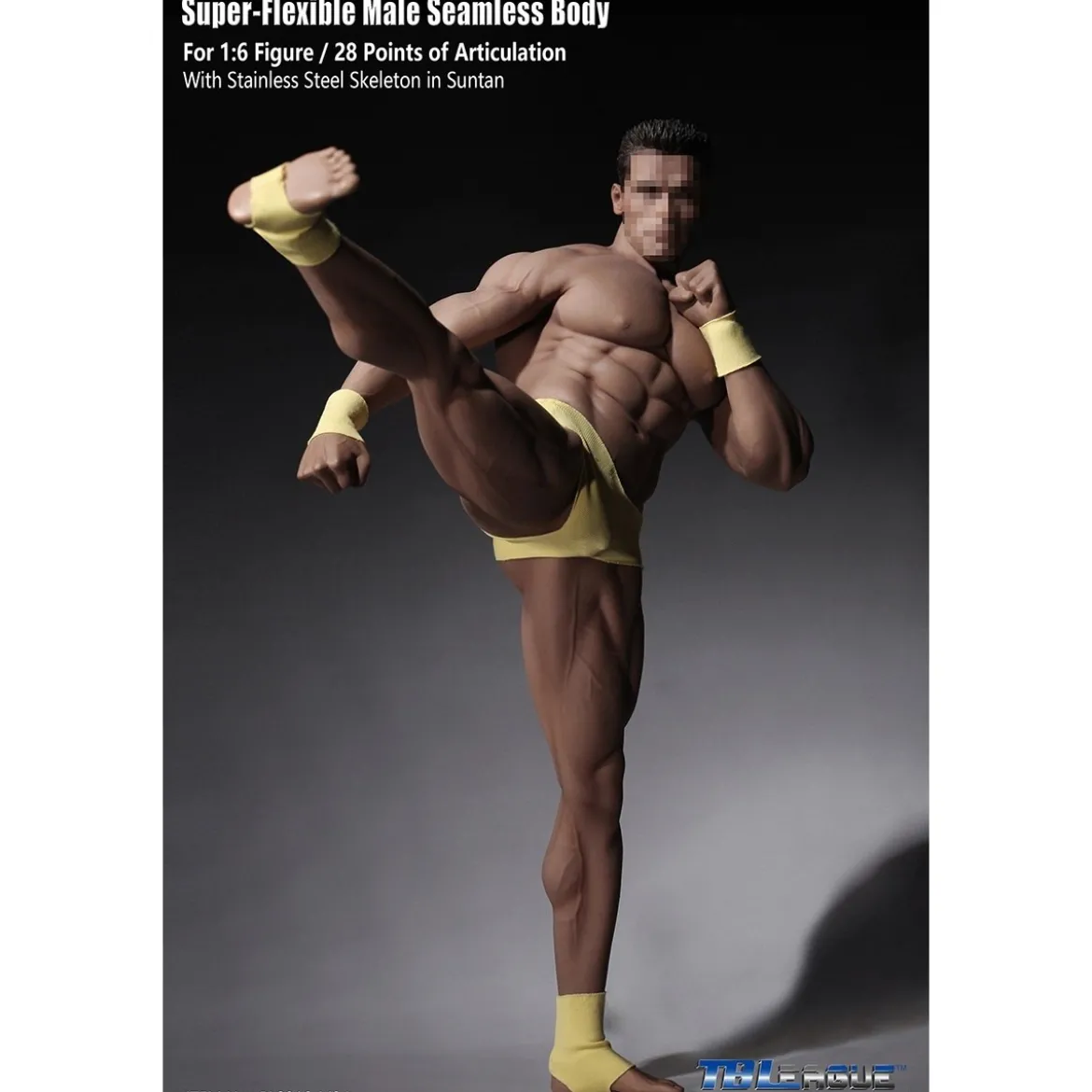 Phicen - TBLeague 1/6th Scale Super-Flexible Male Seamless Body - Corp bronzé Musculature Forte