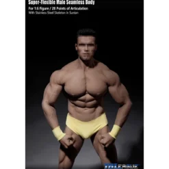 Phicen - TBLeague 1/6th Scale Super-Flexible Male Seamless Body - Corp bronzé Musculature Forte