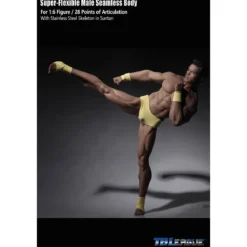 Phicen - TBLeague 1/6th Scale Super-Flexible Male Seamless Body - Corp bronzé Musculature Forte