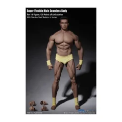 Phicen - TBLeague 1/6th Scale Super-Flexible Male Seamless Body - Corp bronzé Musculature Forte