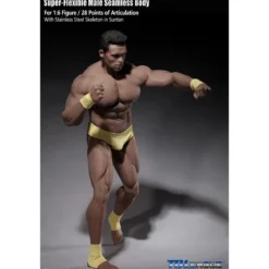 Phicen - TBLeague 1/6th Scale Super-Flexible Male Seamless Body - Corp bronzé Musculature Forte