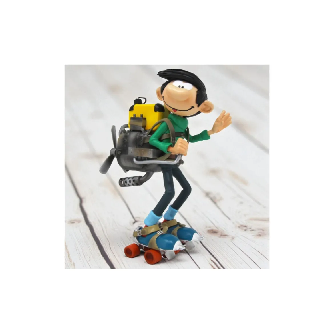 Plastoy Gaston Lagaffe - Gaston Lagaffe, moteur sur patins à roulettes