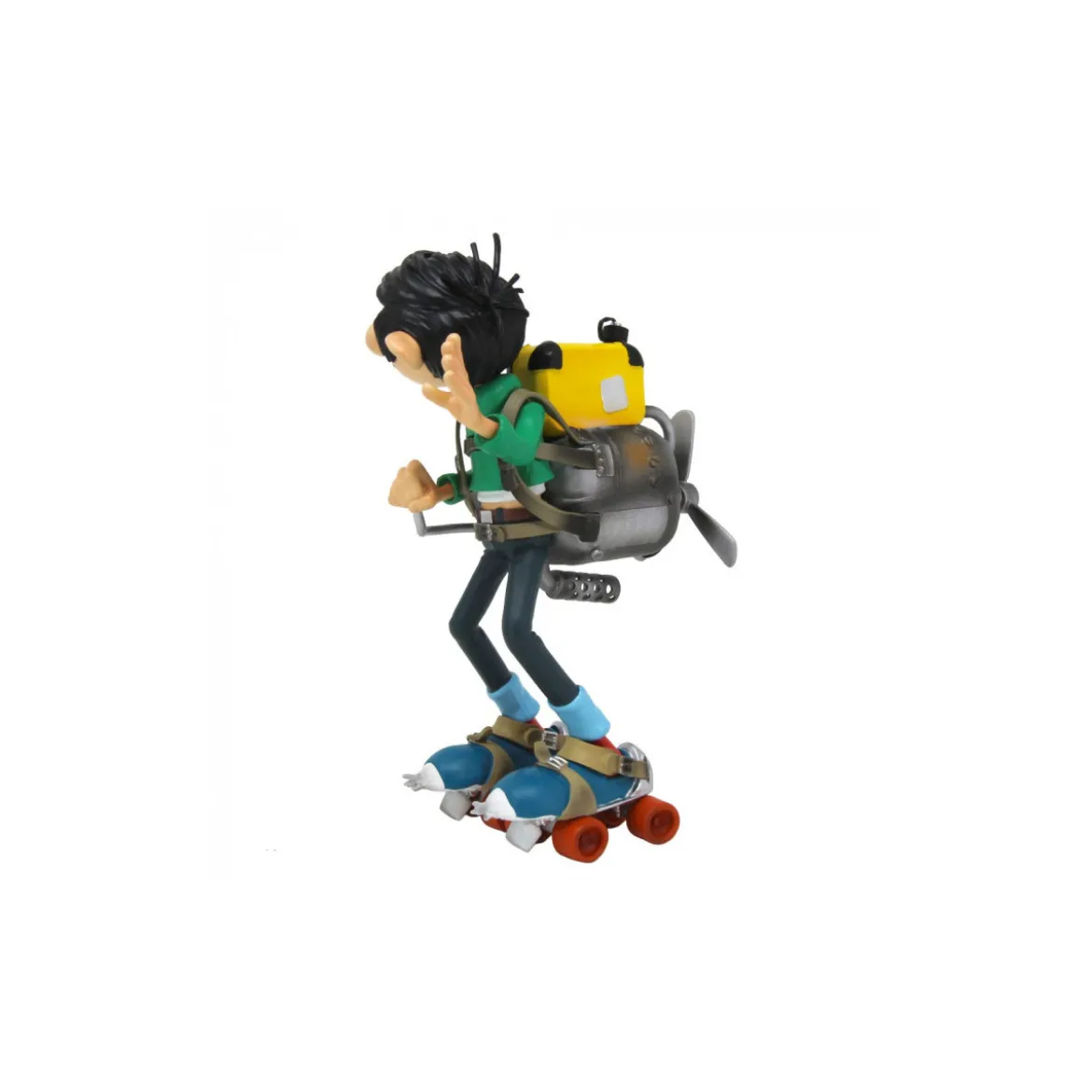 Plastoy Gaston Lagaffe - Gaston Lagaffe, moteur sur patins à roulettes