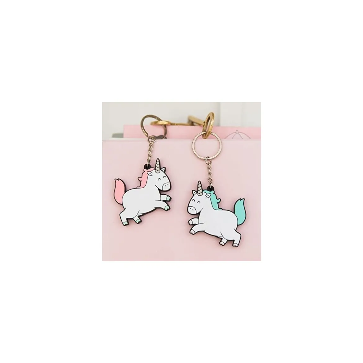 Porte-clés Licorne "Notre Amitié est Magique" (x 2)