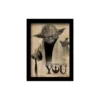 Poster encadré Star Wars - Yoda - May The Force Be With You