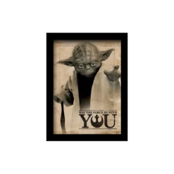 Poster encadré Star Wars - Yoda - May The Force Be With You