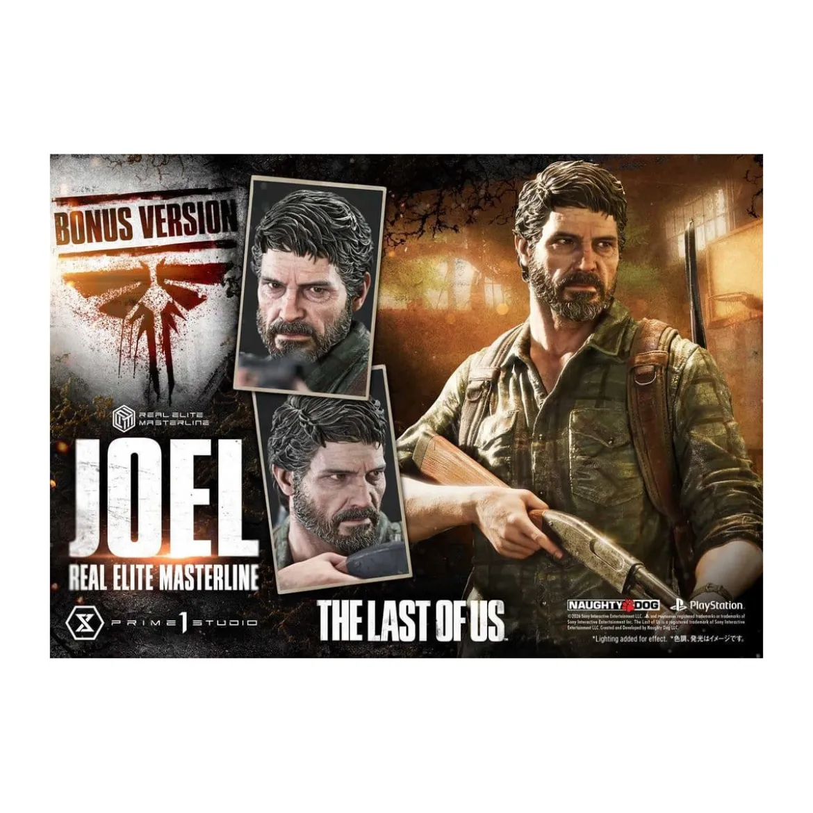 Prime 1 - Joel (The Last of Us Part I) 1/4 Real Elite Masterline Bonus Version