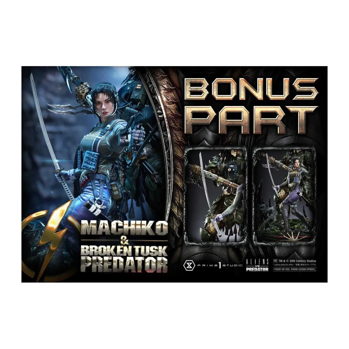 Prime 1 Studio - Aliens vs. Predator (Comic) - Machiko & Broken Tusk DX Bonus Version Ultimate Premium Masterline Series 1/4