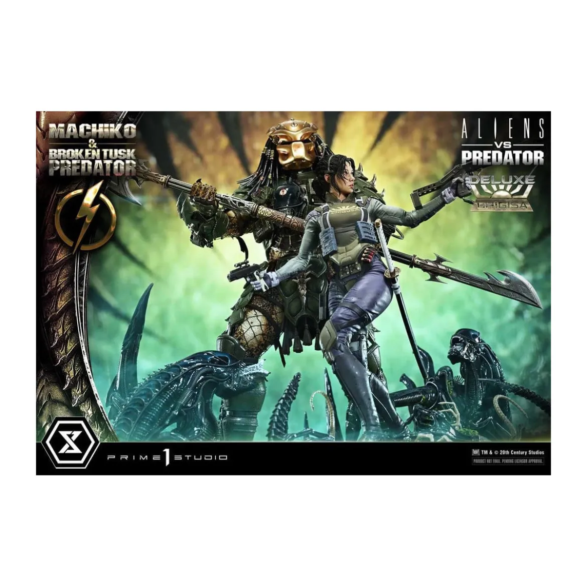 Prime 1 Studio - Aliens vs. Predator (Comic) - Machiko & Broken Tusk DX Bonus Version Ultimate Premium Masterline Series 1/4