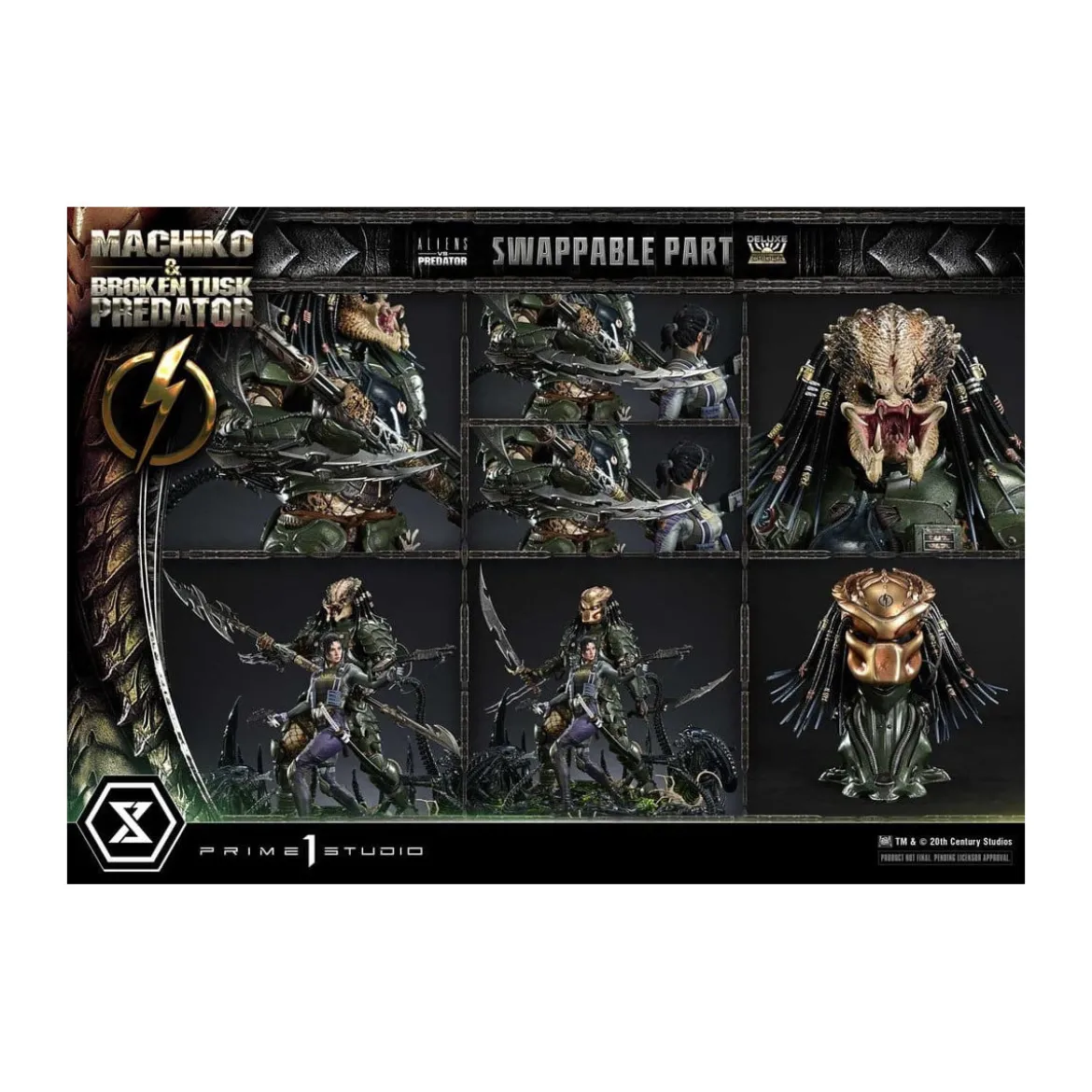Prime 1 Studio - Aliens vs. Predator (Comic) - Machiko & Broken Tusk DX Bonus Version Ultimate Premium Masterline Series 1/4