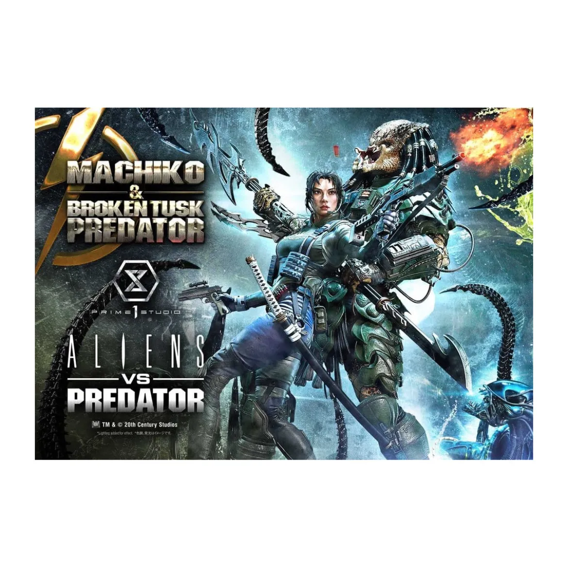Prime 1 Studio - Aliens vs. Predator (Comic) - Machiko & Broken Tusk DX Bonus Version Ultimate Premium Masterline Series 1/4