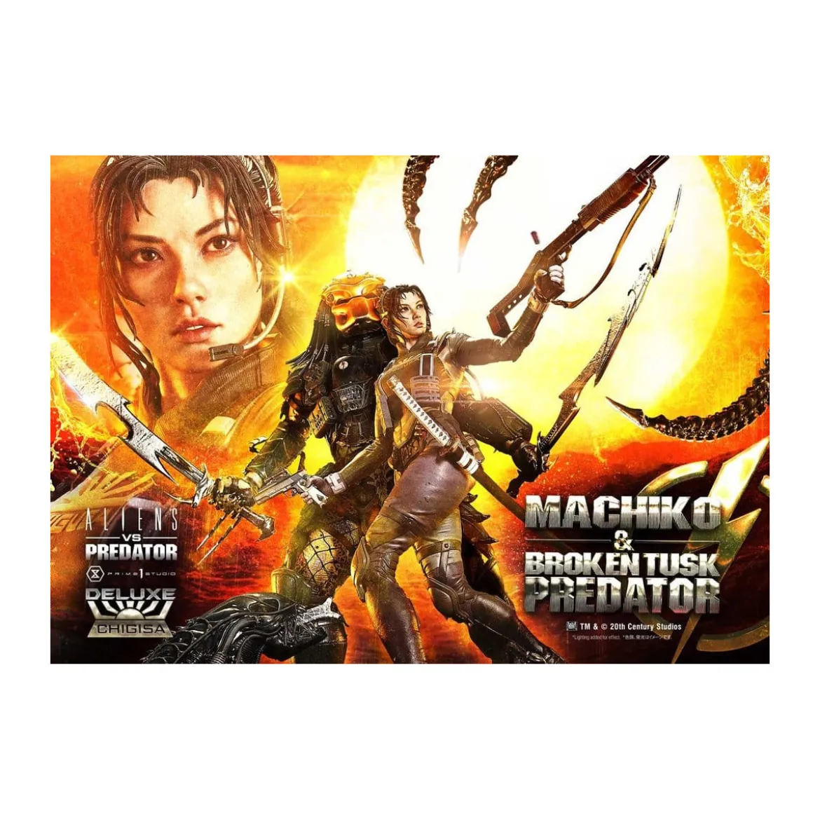 Prime 1 Studio - Aliens vs. Predator (Comic) - Machiko & Broken Tusk DX Bonus Version Ultimate Premium Masterline Series 1/4