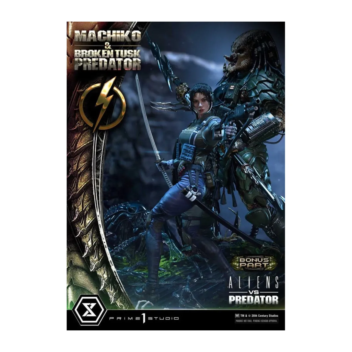 Prime 1 Studio - Aliens vs. Predator (Comic) - Machiko & Broken Tusk DX Bonus Version Ultimate Premium Masterline Series 1/4