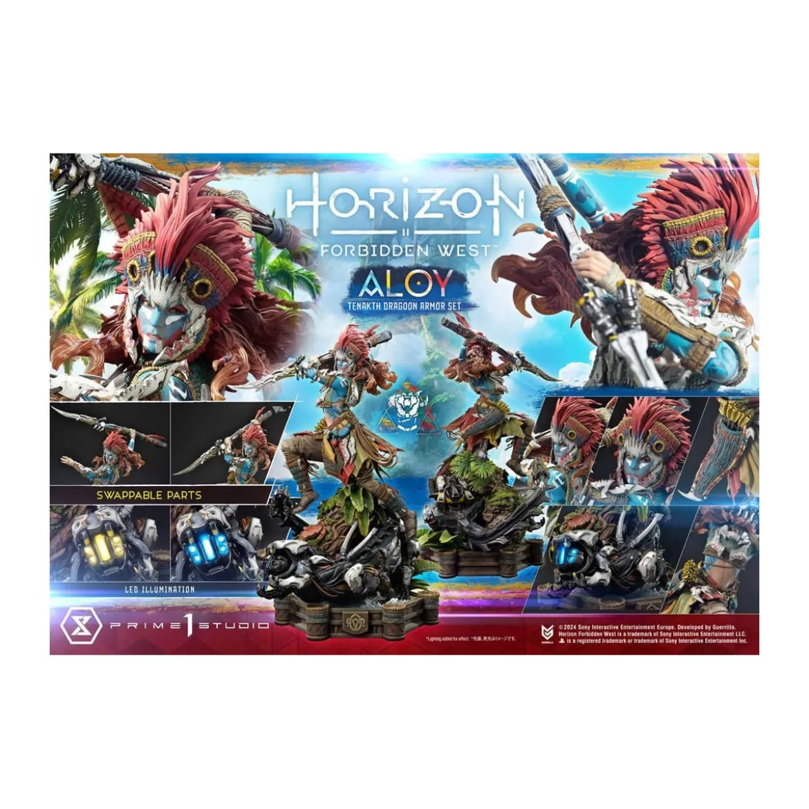 Prime 1 Studio - Aloy Bonus Version Tenakth Dragoon - Horizon Forbidden West Ultimate Premium Masterline Series 1/4