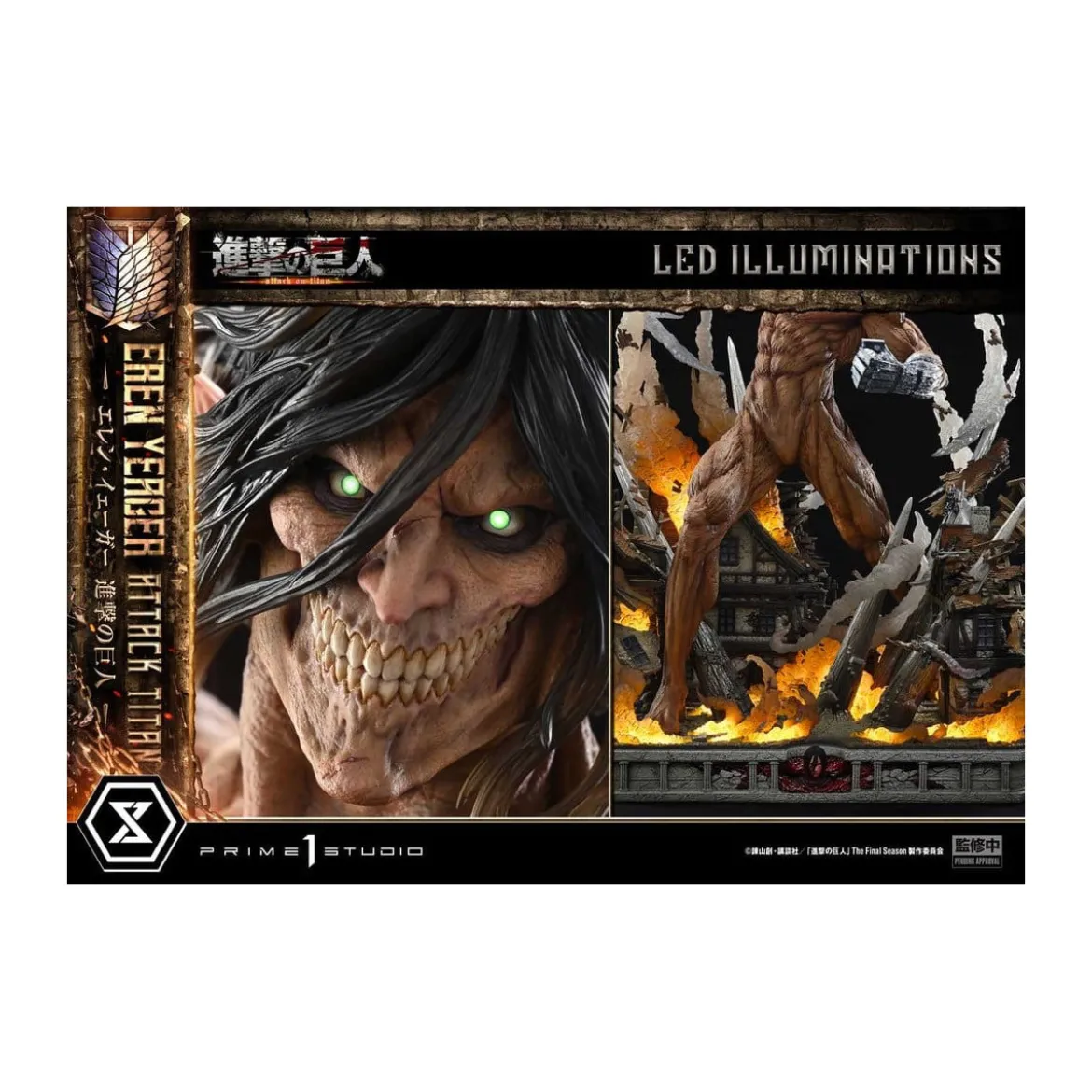 Prime 1 Studio Attack on Titan (Tv Animation) Eren Yeager Attack Titan - Ultimate Diorama Masterline series