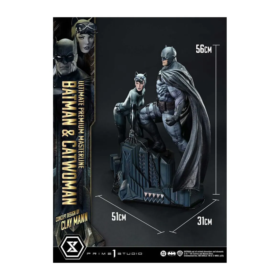 Prime 1 Studio - Batman & Catwoman (Concept Design by Clay Mann) Bonus Version - Ultimate Premium Masterline Series 1/4