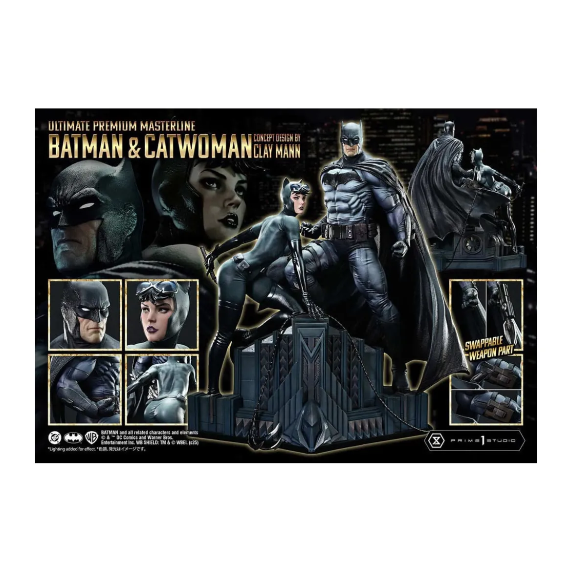 Prime 1 Studio - Batman & Catwoman (Concept Design by Clay Mann) Bonus Version - Ultimate Premium Masterline Series 1/4