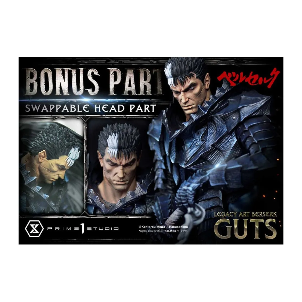 Prime 1 Studio Berserk - Kentaro Miura Legacy Art Berserker GUTS Bonus Version 1/6 Scale Statue