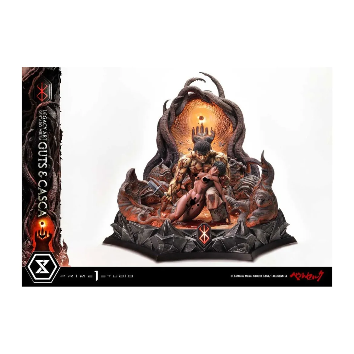 Prime 1 Studio Berserk - Kentaro Miura Legacy Art Berserker GUTS & CASCA 1/6 Scale Statue