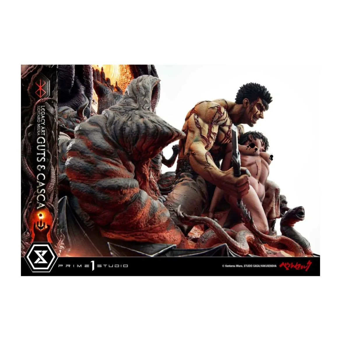Prime 1 Studio Berserk - Kentaro Miura Legacy Art Berserker GUTS & CASCA 1/6 Scale Statue Bonus Version
