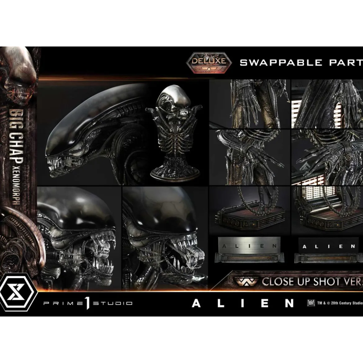 Prime 1 Studio - Big Chap Xenomorph Close Up Shot Ver. DX Bonus Version - Alien (1979) Museum Masterline XL 1/3