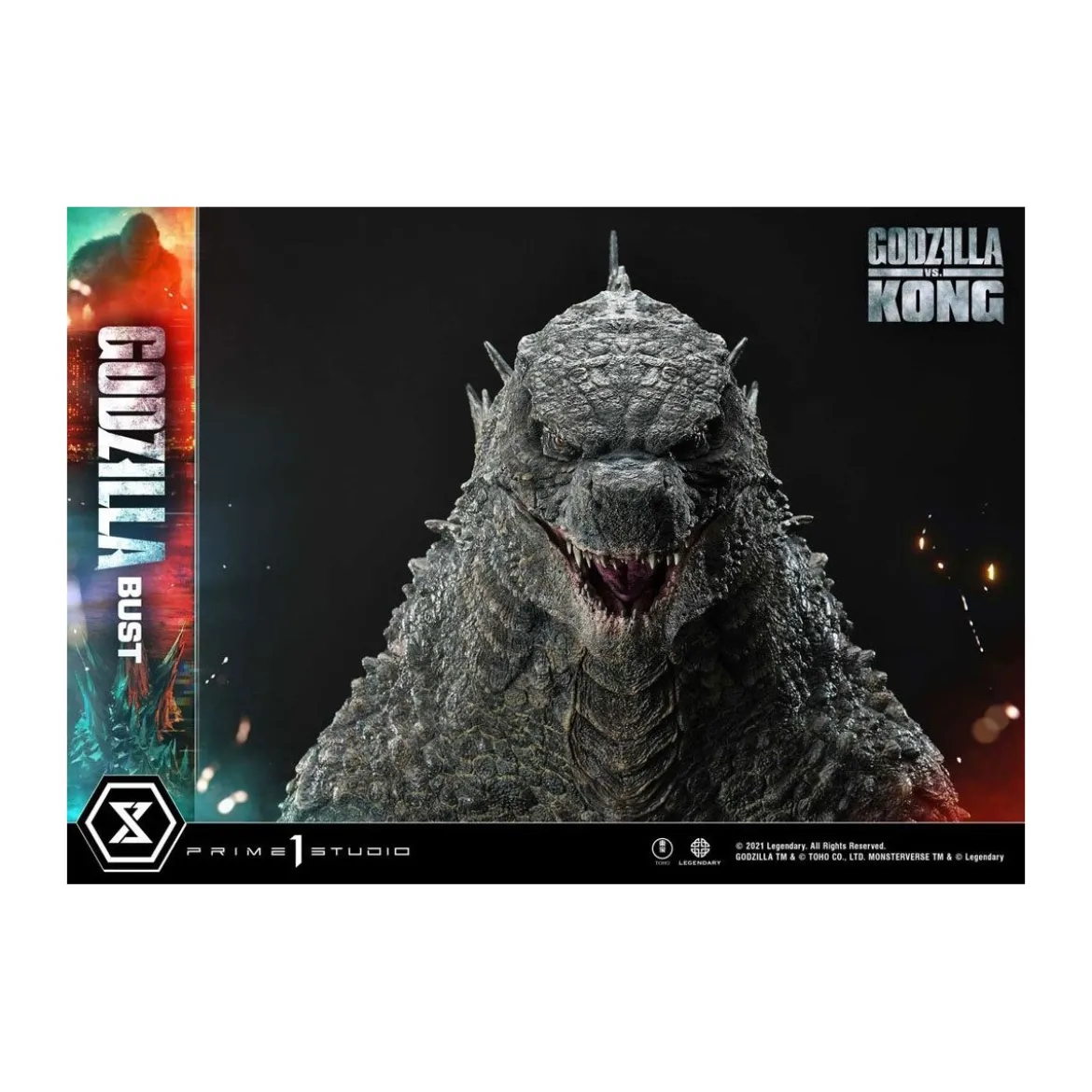 Prime 1 Studio - Buste Godzilla - Godzilla vs Kong Bonus Version