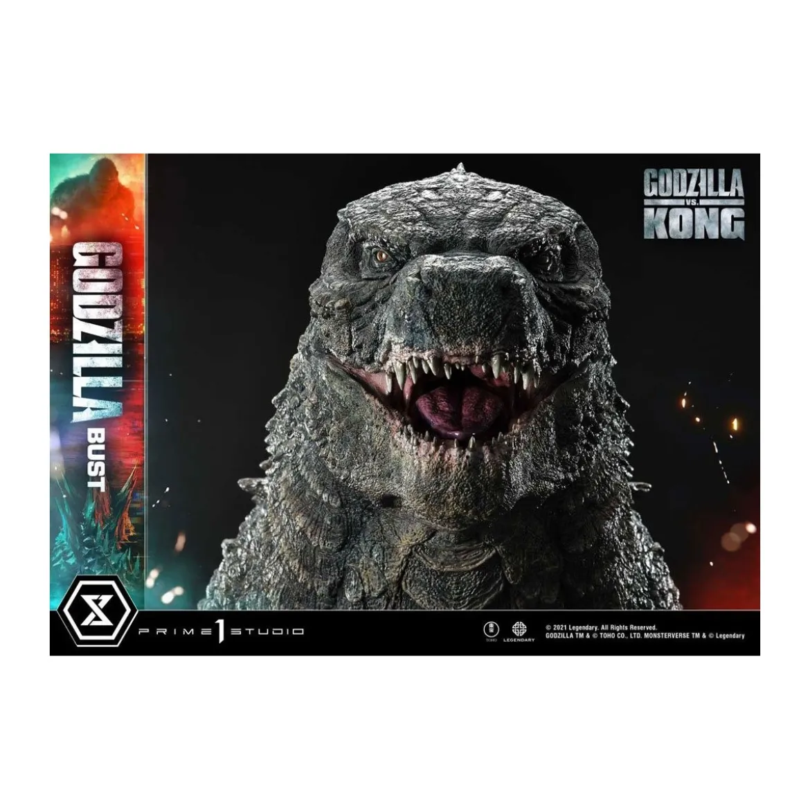 Prime 1 Studio - Buste Godzilla - Godzilla vs Kong Bonus Version