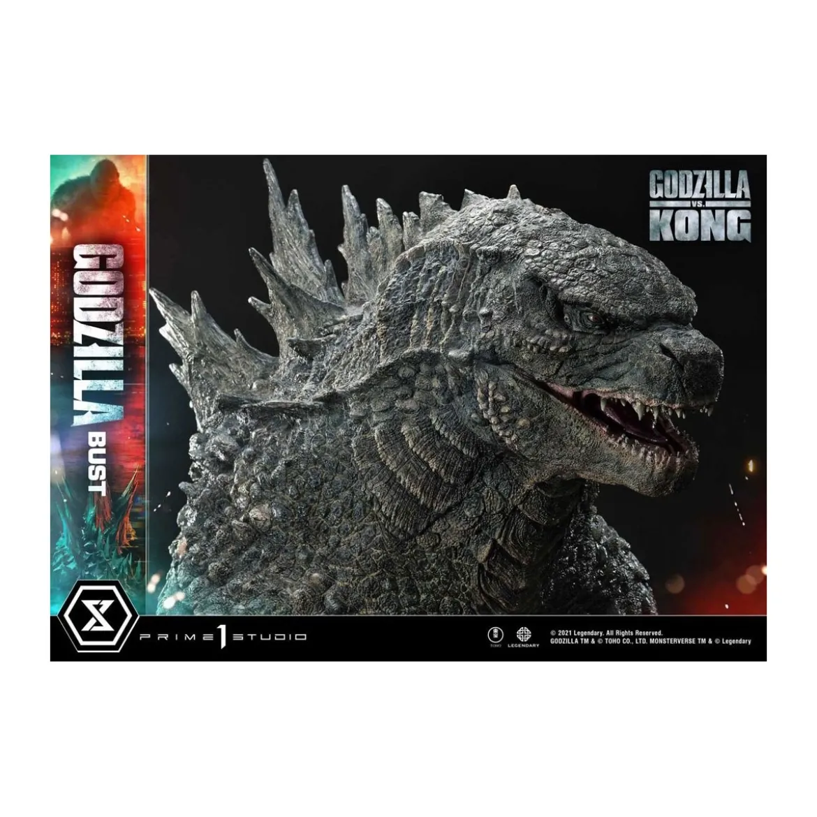 Prime 1 Studio - Buste Godzilla - Godzilla vs Kong Bonus Version