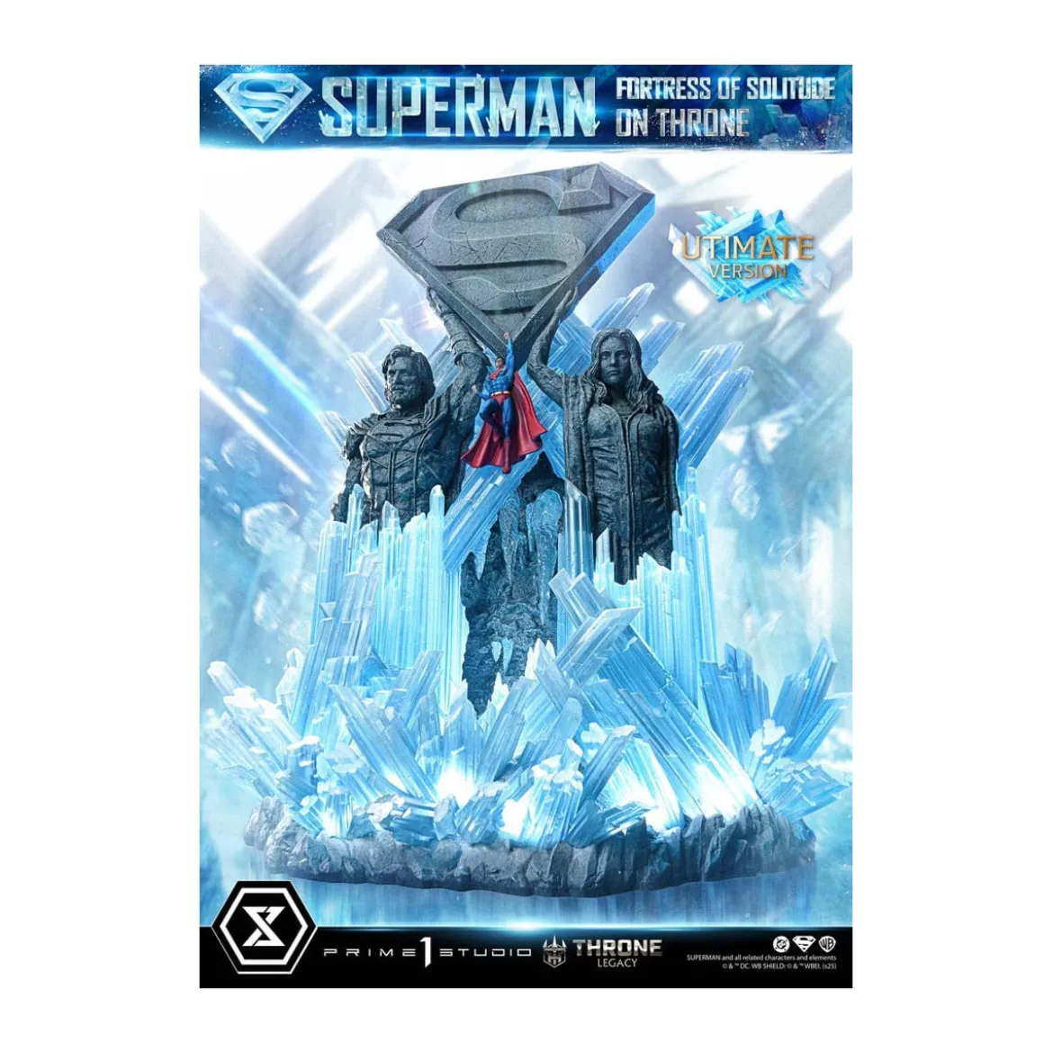 Prime 1 Studio DC Comics Throne Legacy Collection - Superman Fortress of Solitude on Throne Ultimate Bonus Version