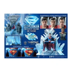 Prime 1 Studio DC Comics Throne Legacy Collection - Superman Fortress of Solitude on Throne Ultimate Bonus Version