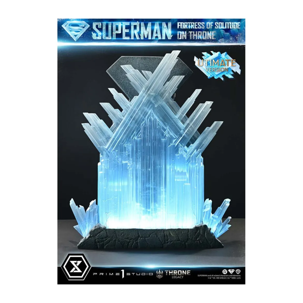 Prime 1 Studio DC Comics Throne Legacy Collection - Superman Fortress of Solitude on Throne Ultimate Version